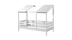 Bed HuisBed Inclusief Vensterbanken En 2 Dakpanelen 5 Bed HuisBed Inclusief Vensterbanken En 2 Dakpanelen -Slaapkamerserie Winkel Bed HuisBed inclusief 2 dakpanelen wit 2