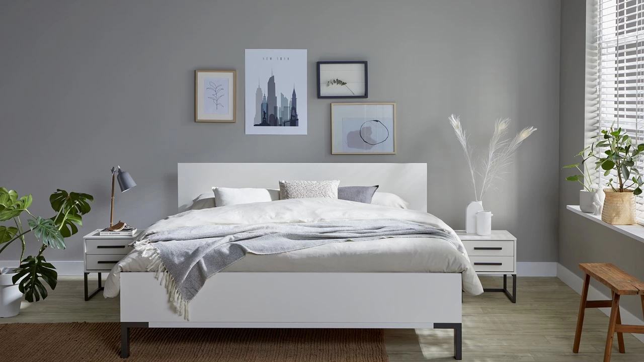 Bed Ragnar Met Hoofbord Hout 2 Bed Ragnar Met Hoofbord Hout - Afbeelding 2