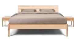 Karlsson Bed Sky Met Hoofdbord En Poten Hout -Slaapkamerserie Winkel Bed Sky beuken met hoofdbord hout en poot hout beuken 3