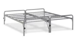 Bed Met Onderschuifbed Doppia -Slaapkamerserie Winkel Bed onderschuifBed Doppia zilver 3