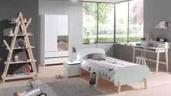 Complete Slaapkamer Kiddy Met Nachtkast, Kast, Bureau En Boekenkast