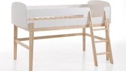 Halfhoogslaper Kiddy 5 Halfhoogslaper Kiddy -Slaapkamerserie Winkel Halfhoogslaper Kiddy wit 2