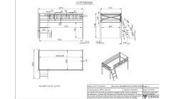Halfhoogslaper Scott Met Bureau, Boekenkast En Commode -Slaapkamerserie Winkel Halfhoogslaper Scott met bureau boekenkast en commode wit 6