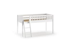 Halfhoogslaper Scott Met Bureau En 2 Commodes -Slaapkamerserie Winkel Halfhoogslaper Scott met bureau en 2 commodes wit 2