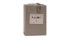 Hoeslaken Kayori Jersey Kyoto Splittopper -Slaapkamerserie Winkel Hoeslaken Jersey Kyoto splittopper taupe 4