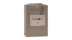 Hoeslaken Kayori Jersey Kyoto Topper -Slaapkamerserie Winkel Hoeslaken Jersey Kyoto topper taupe 4