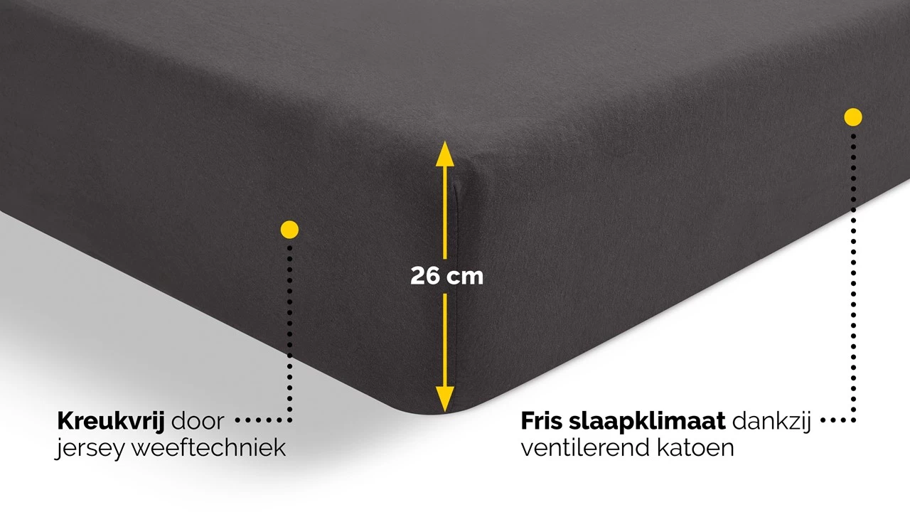Hoeslaken Beter Bed Select Jersey 4 Hoeslaken Beter Bed Select Jersey - Afbeelding 4
