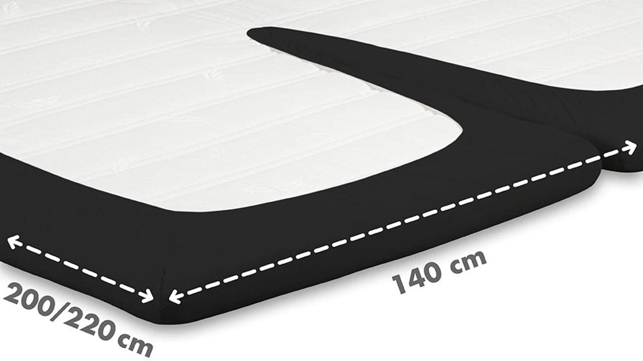 Hoeslaken Beter Bed Select Jersey Splittopper 2 Hoeslaken Beter Bed Select Jersey Splittopper - Afbeelding 2