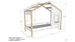 HuisBed Babs 91 -Slaapkamerserie Winkel Huisbed Babs 91 wit 2