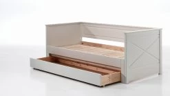 Kajuitbed Paneel Uitschuifbaar Pino Met Lade -Slaapkamerserie Winkel Kajuitbed paneel uitschuifbaar Pino met lade wit 4