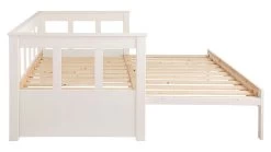 Kajuitbed Spijlen Uitschuifbaar Pino -Slaapkamerserie Winkel Kajuitbed uitschuifbaar Pino wit 10