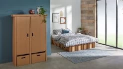 Paper Bed 14 Paper Bed -Slaapkamerserie Winkel Paper Bed met laden bruin 4