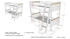 Stapelbed Londen 5 Stapelbed Londen -Slaapkamerserie Winkel Stapelbed Londen wit 2