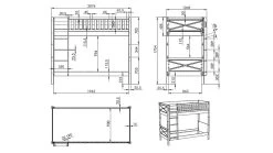 Stapelbed Scott 9 Stapelbed Scott -Slaapkamerserie Winkel Stapelbed Scott 175 cm hoog wit 4