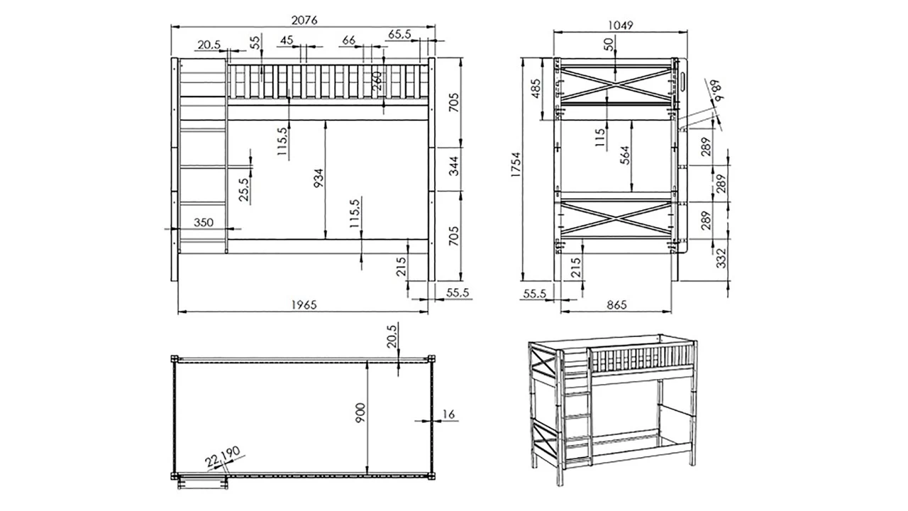 Stapelbed Scott 5 Stapelbed Scott - Afbeelding 5