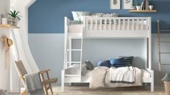 Stapelbed Scott 3-persoons Met Ladenset -Slaapkamerserie Winkel Stapelbed Scott 3 persoons met ladenset wit 3