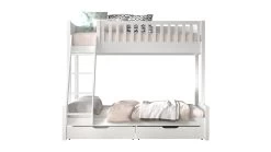 Stapelbed Scott 3-persoons Met Ladenset -Slaapkamerserie Winkel Stapelbed Scott 3 persoons met ladenset wit 4