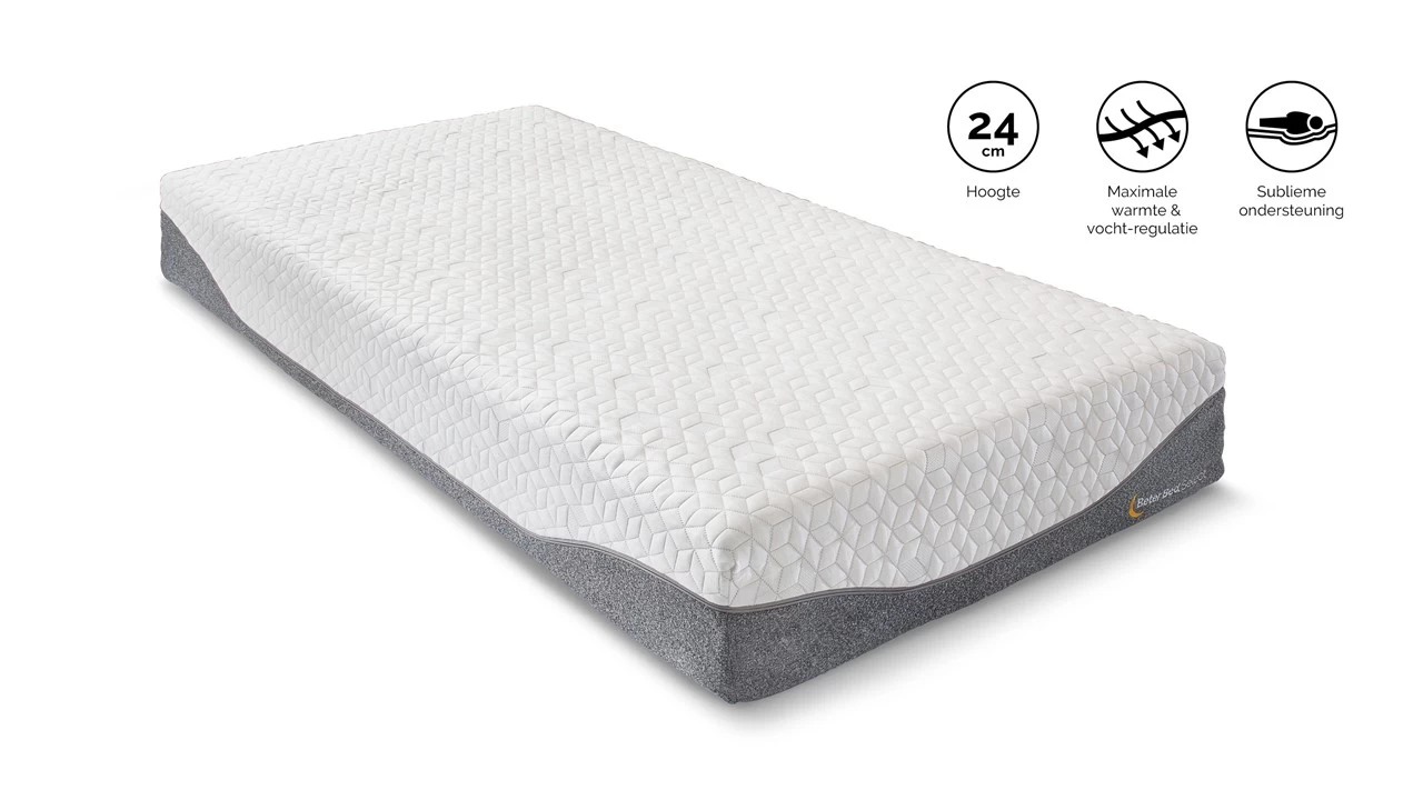 Traagschuimmatras Bamboo Cool Deluxe 2 Traagschuimmatras Bamboo Cool Deluxe - Afbeelding 2